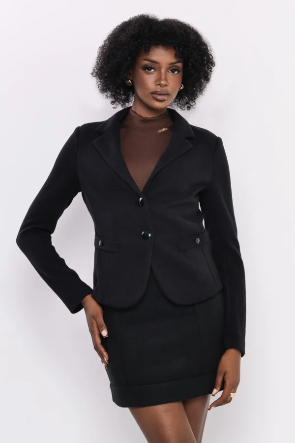 Egla Kötött Zakó Fekete