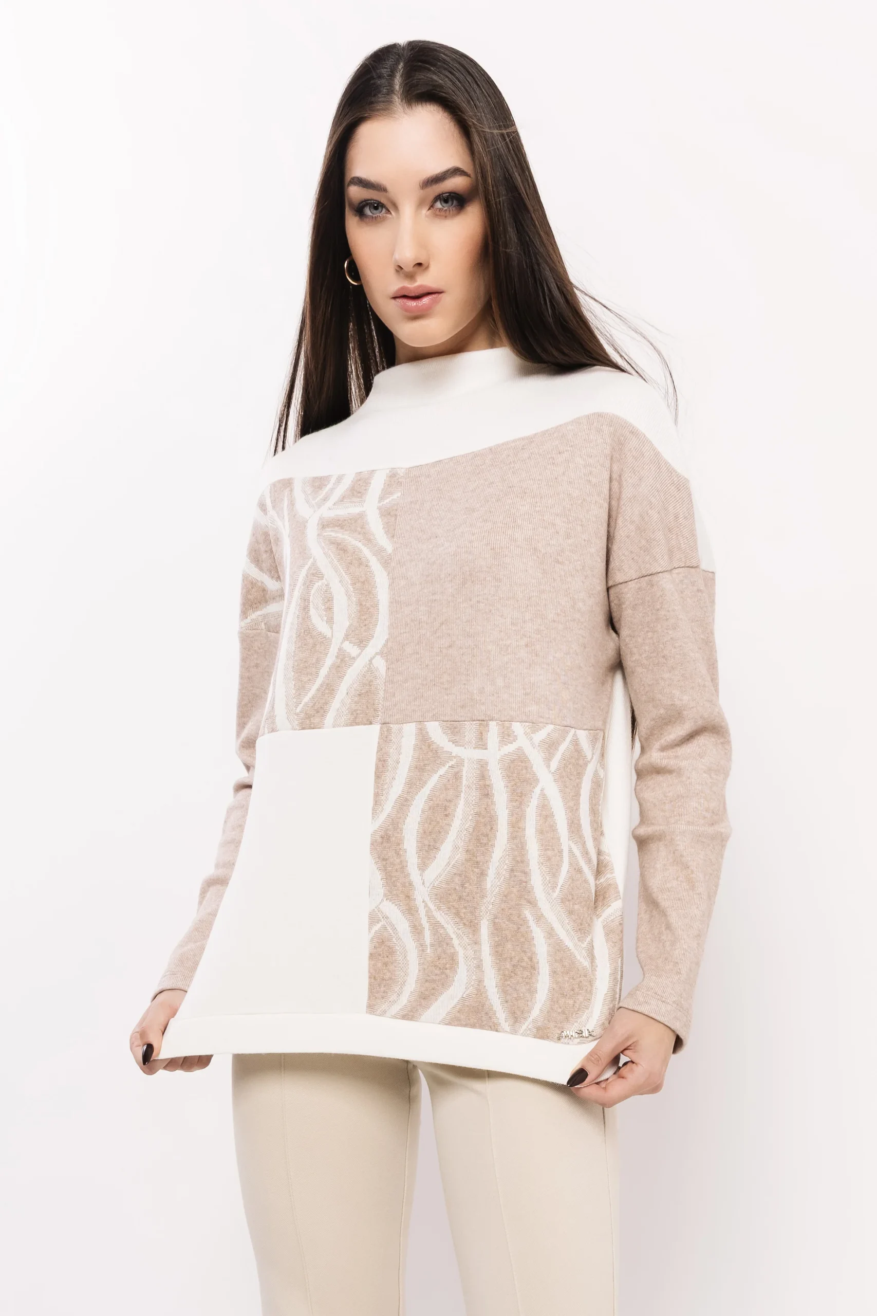 Meva Felső Bézs/Ekrü Mintás