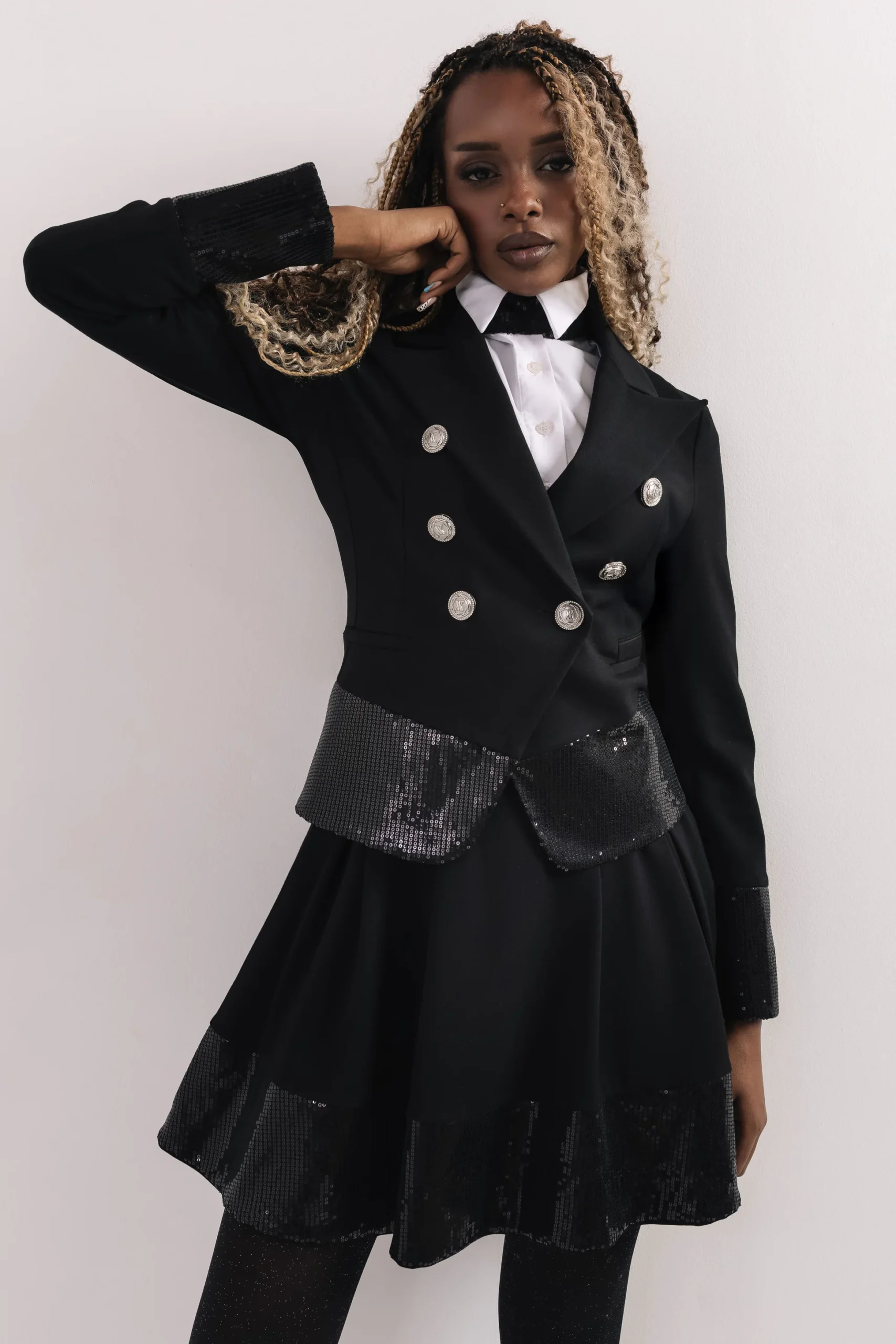 Flitter Zakó Fekete