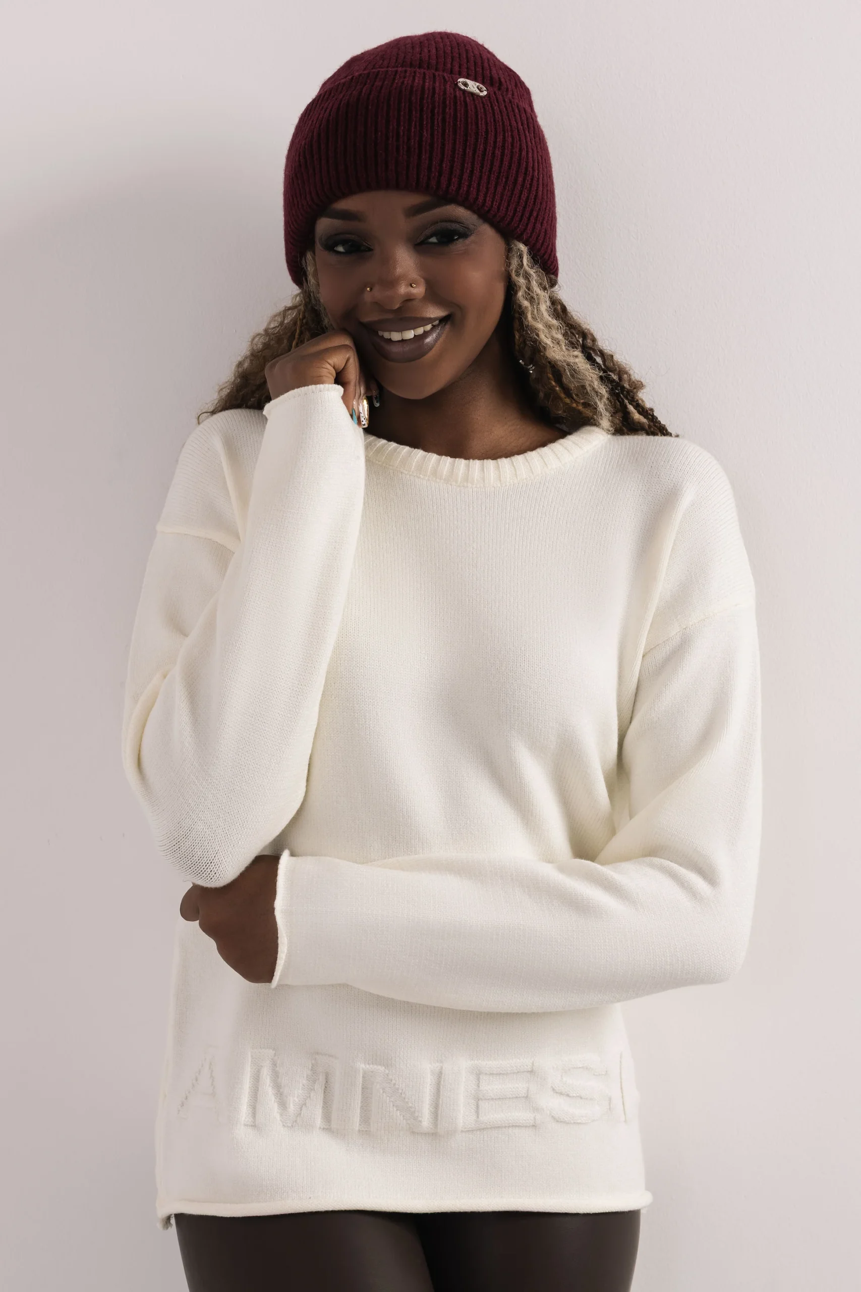 Tamul Pulóver Ekrü