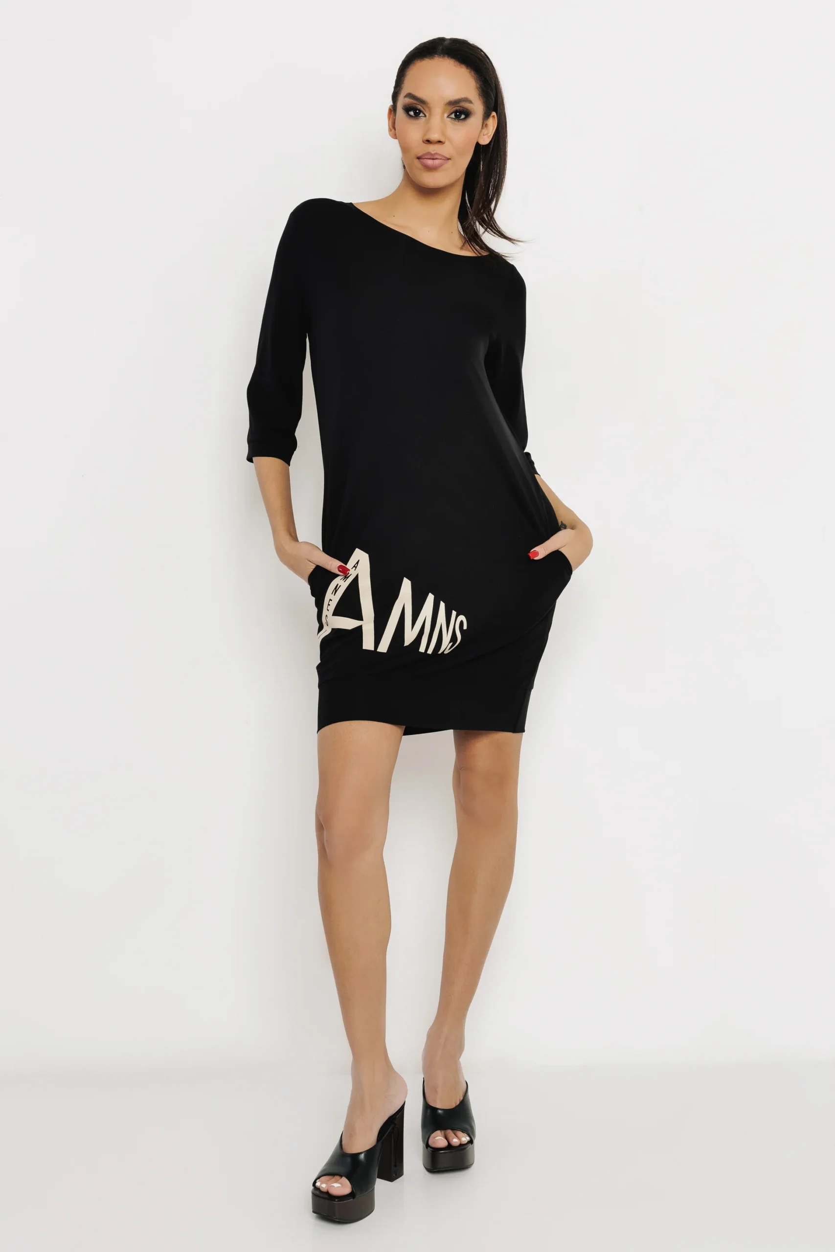 Lamour Tunika Fekete