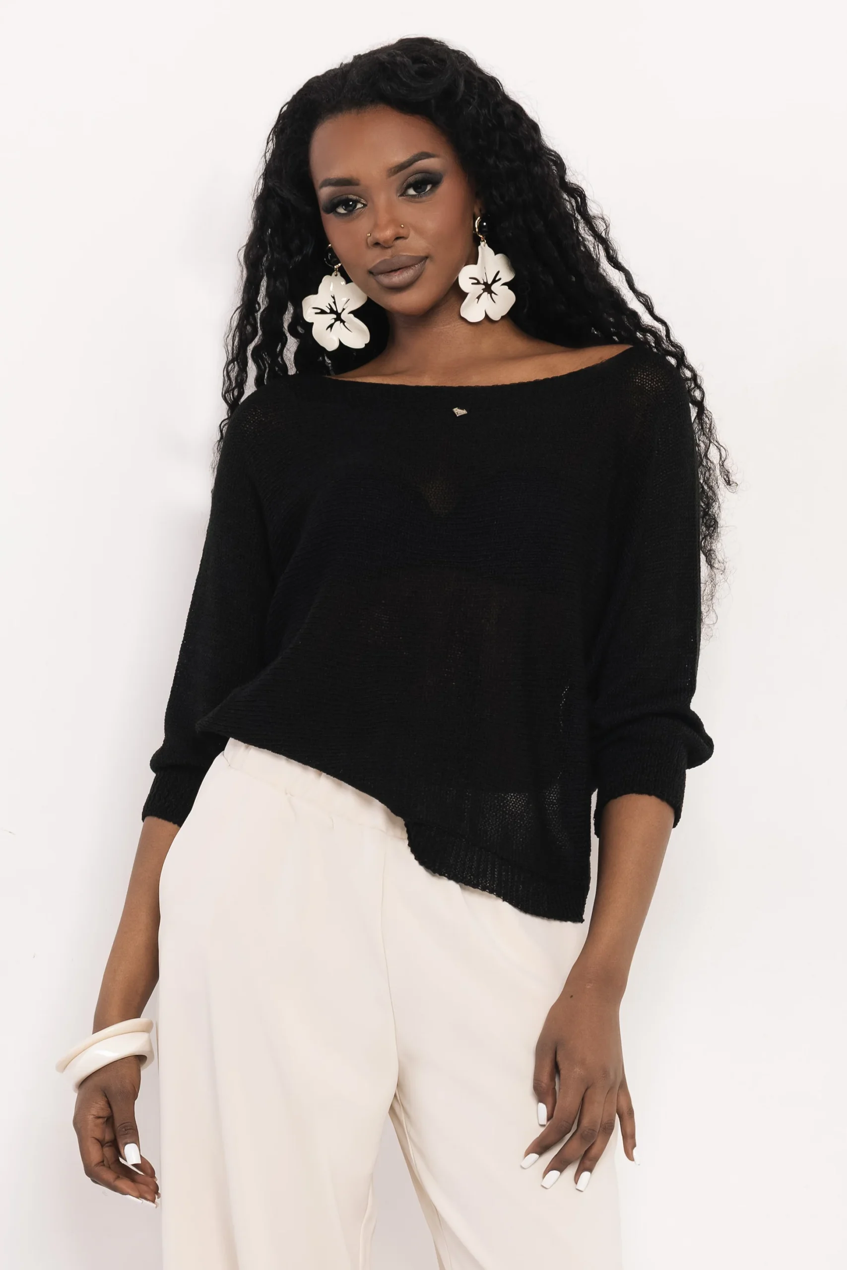 Certo Vékony Pulcsi Fekete