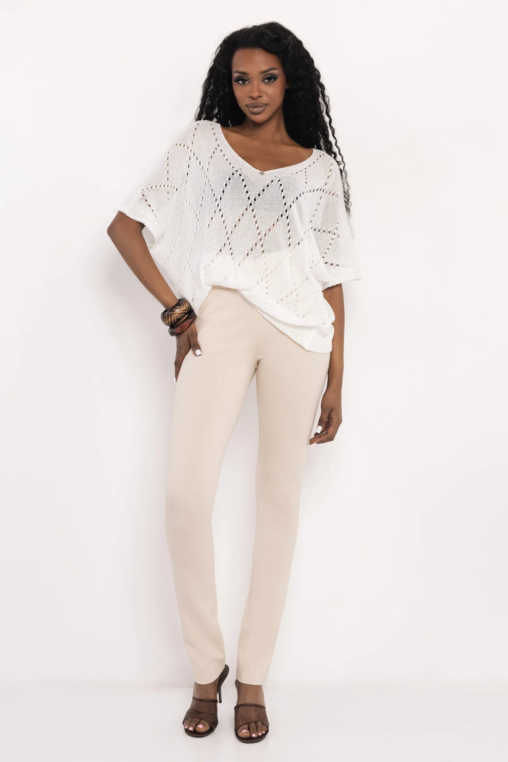 Tutto Pulóver Fehér/Mintás