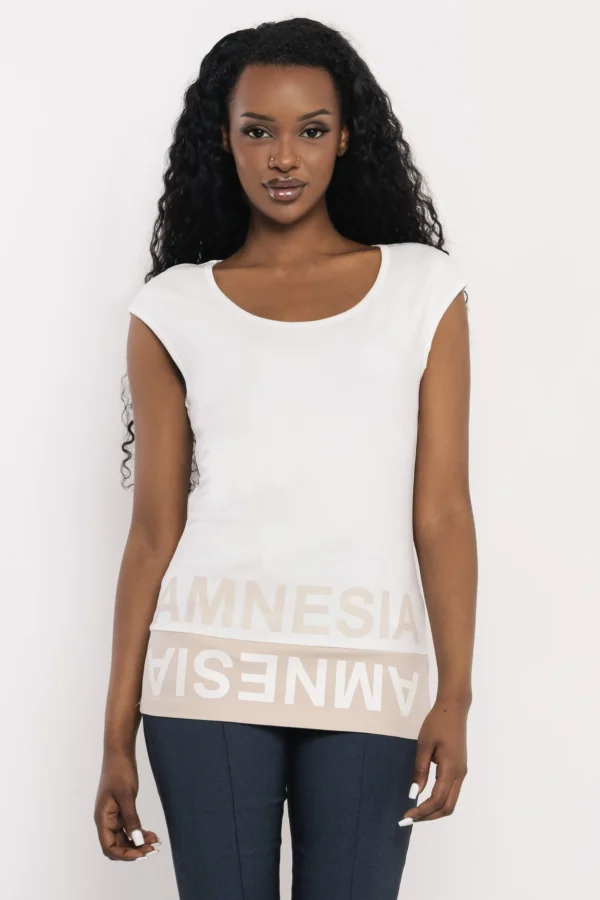 AMNESIA női felső – Ekrü/Homok